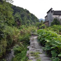 河边的青石板路